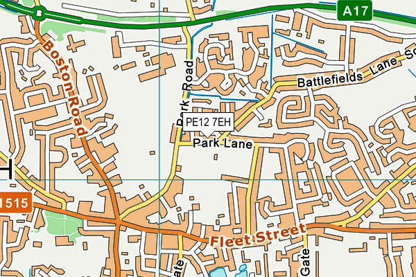 PE12 7EH map - OS VectorMap District (Ordnance Survey) PE12 7EH map - OS VectorMap District (Ordnance Survey)