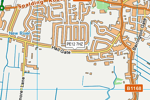 PE12 7HZ map - OS VectorMap District (Ordnance Survey) PE12 7HZ map - OS VectorMap District (Ordnance Survey)