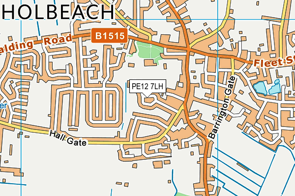 PE12 7LH map - OS VectorMap District (Ordnance Survey) PE12 7LH map - OS VectorMap District (Ordnance Survey)