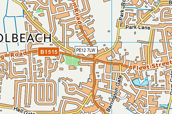 PE12 7LW map - OS VectorMap District (Ordnance Survey) PE12 7LW map - OS VectorMap District (Ordnance Survey)