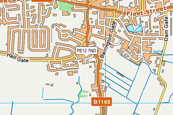 PE12 7ND map - OS VectorMap District (Ordnance Survey) PE12 7ND map - OS VectorMap District (Ordnance Survey)