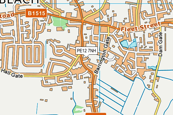 PE12 7NH map - OS VectorMap District (Ordnance Survey) PE12 7NH map - OS VectorMap District (Ordnance Survey)