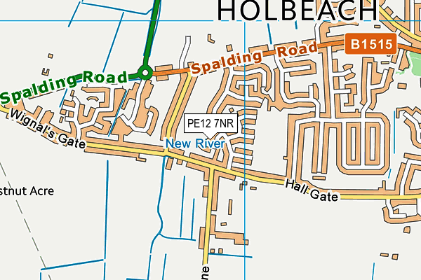 PE12 7NR map - OS VectorMap District (Ordnance Survey) PE12 7NR map - OS VectorMap District (Ordnance Survey)