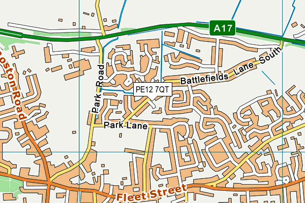 PE12 7QT map - OS VectorMap District (Ordnance Survey) PE12 7QT map - OS VectorMap District (Ordnance Survey)