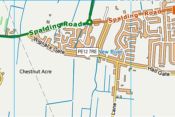 PE12 7RE map - OS VectorMap District (Ordnance Survey) PE12 7RE map - OS VectorMap District (Ordnance Survey)