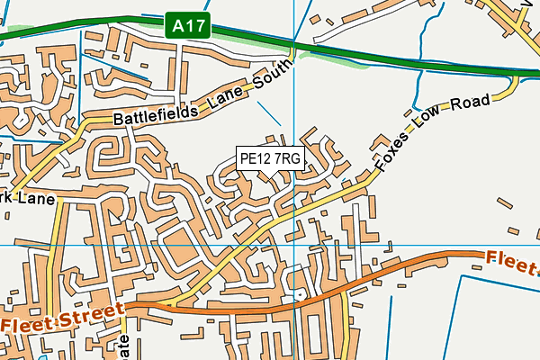 PE12 7RG map - OS VectorMap District (Ordnance Survey) PE12 7RG map - OS VectorMap District (Ordnance Survey)