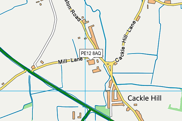 PE12 8AQ map - OS VectorMap District (Ordnance Survey) PE12 8AQ map - OS VectorMap District (Ordnance Survey)