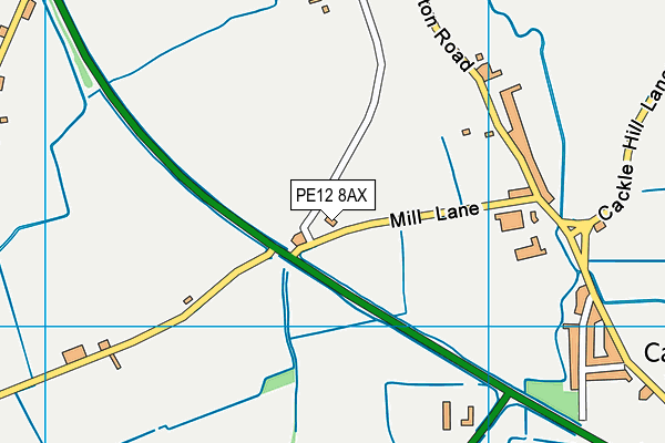 PE12 8AX map - OS VectorMap District (Ordnance Survey) PE12 8AX map - OS VectorMap District (Ordnance Survey)