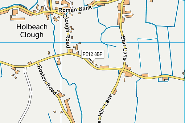 PE12 8BP map - OS VectorMap District (Ordnance Survey) PE12 8BP map - OS VectorMap District (Ordnance Survey)