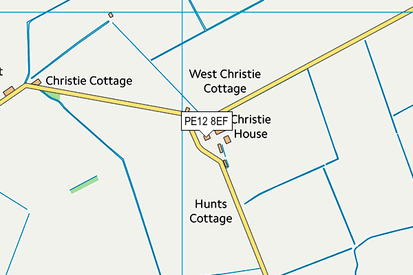PE12 8EF map - OS VectorMap District (Ordnance Survey) PE12 8EF map - OS VectorMap District (Ordnance Survey)