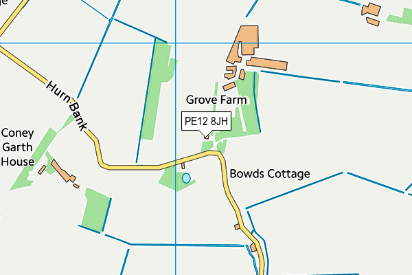 PE12 8JH map - OS VectorMap District (Ordnance Survey) PE12 8JH map - OS VectorMap District (Ordnance Survey)