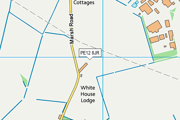 PE12 8JR map - OS VectorMap District (Ordnance Survey) PE12 8JR map - OS VectorMap District (Ordnance Survey)