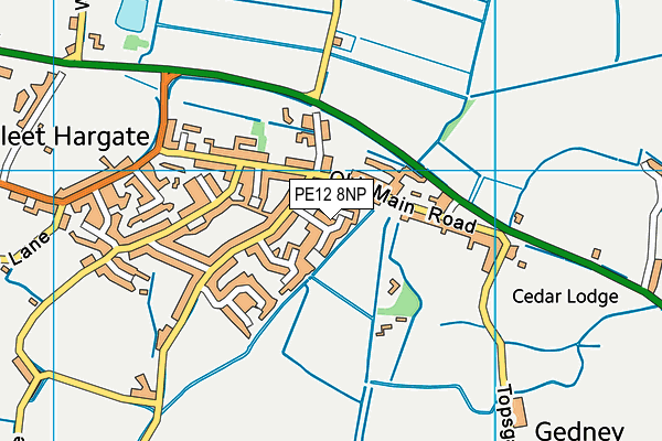 PE12 8NP map - OS VectorMap District (Ordnance Survey)