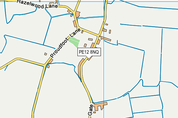 PE12 8NQ map - OS VectorMap District (Ordnance Survey)