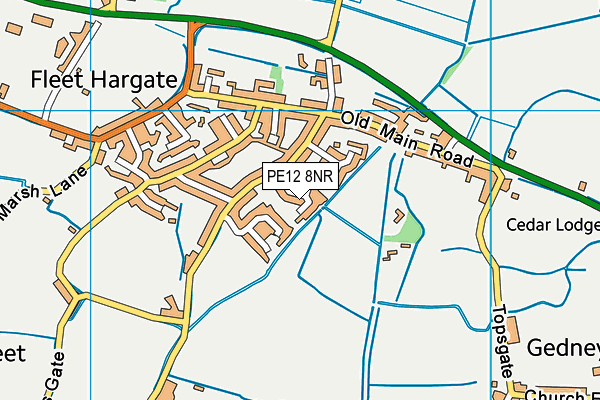PE12 8NR map - OS VectorMap District (Ordnance Survey) PE12 8NR map - OS VectorMap District (Ordnance Survey)