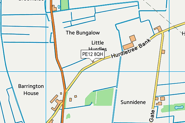 PE12 8QH map - OS VectorMap District (Ordnance Survey) PE12 8QH map - OS VectorMap District (Ordnance Survey)