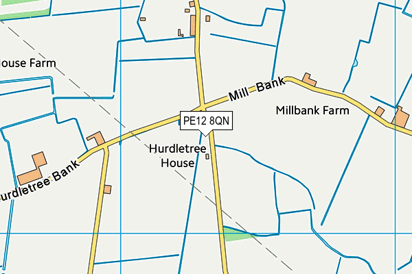 PE12 8QN map - OS VectorMap District (Ordnance Survey) PE12 8QN map - OS VectorMap District (Ordnance Survey)