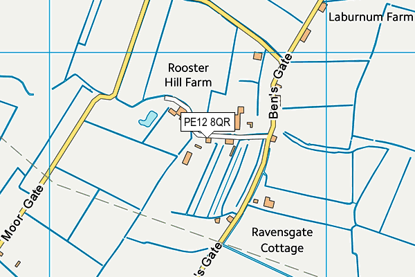 PE12 8QR map - OS VectorMap District (Ordnance Survey) PE12 8QR map - OS VectorMap District (Ordnance Survey)