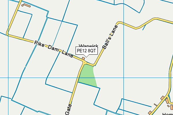 PE12 8QT map - OS VectorMap District (Ordnance Survey) PE12 8QT map - OS VectorMap District (Ordnance Survey)