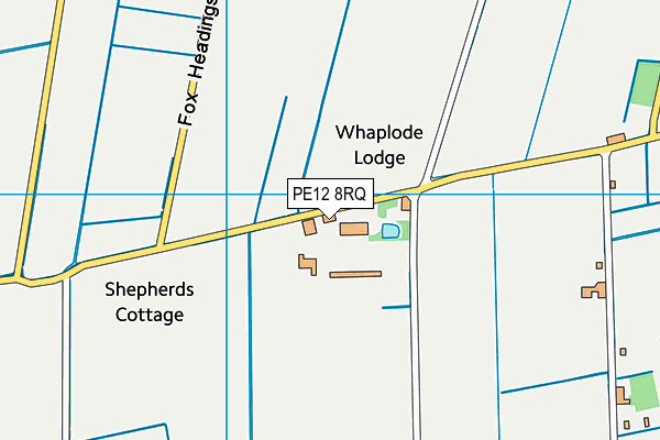 PE12 8RQ map - OS VectorMap District (Ordnance Survey) PE12 8RQ map - OS VectorMap District (Ordnance Survey)