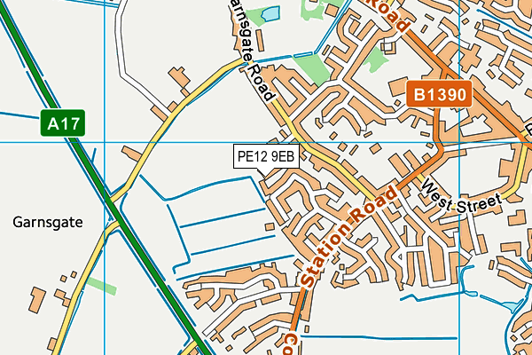 PE12 9EB map - OS VectorMap District (Ordnance Survey) PE12 9EB map - OS VectorMap District (Ordnance Survey)