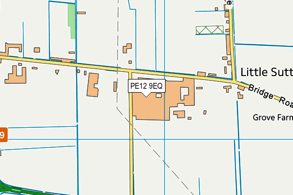 PE12 9EQ map - OS VectorMap District (Ordnance Survey) PE12 9EQ map - OS VectorMap District (Ordnance Survey)