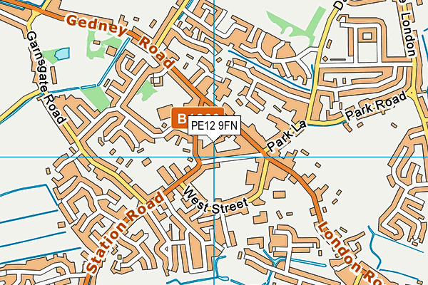 PE12 9FN map - OS VectorMap District (Ordnance Survey) PE12 9FN map - OS VectorMap District (Ordnance Survey)