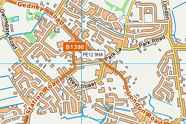 PE12 9HA map - OS VectorMap District (Ordnance Survey) PE12 9HA map - OS VectorMap District (Ordnance Survey)