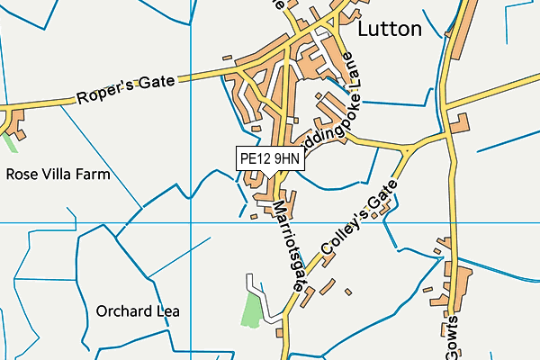 PE12 9HN map - OS VectorMap District (Ordnance Survey) PE12 9HN map - OS VectorMap District (Ordnance Survey)