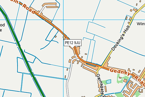 PE12 9JU map - OS VectorMap District (Ordnance Survey) PE12 9JU map - OS VectorMap District (Ordnance Survey)