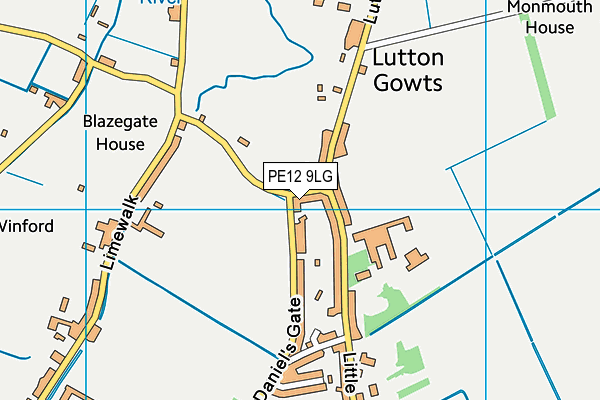 PE12 9LG map - OS VectorMap District (Ordnance Survey) PE12 9LG map - OS VectorMap District (Ordnance Survey)