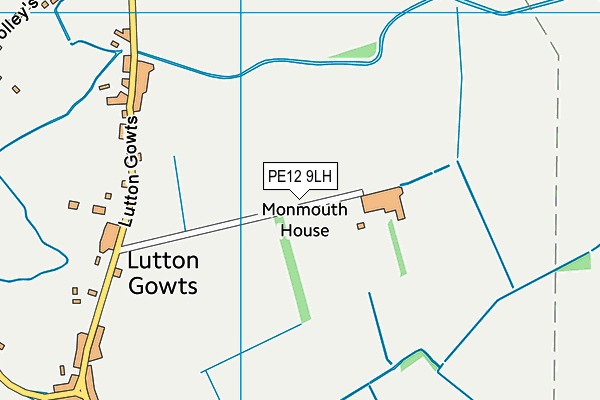 PE12 9LH map - OS VectorMap District (Ordnance Survey)