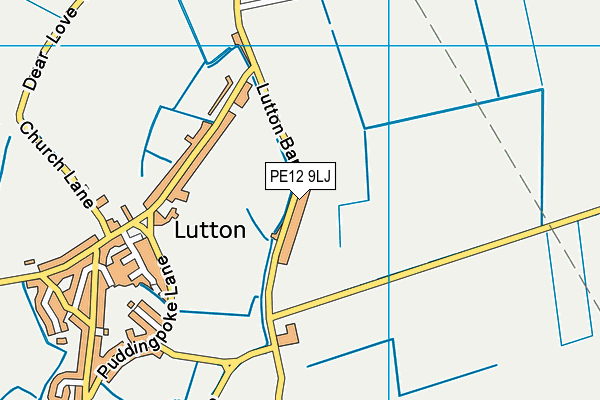 PE12 9LJ map - OS VectorMap District (Ordnance Survey) PE12 9LJ map - OS VectorMap District (Ordnance Survey)