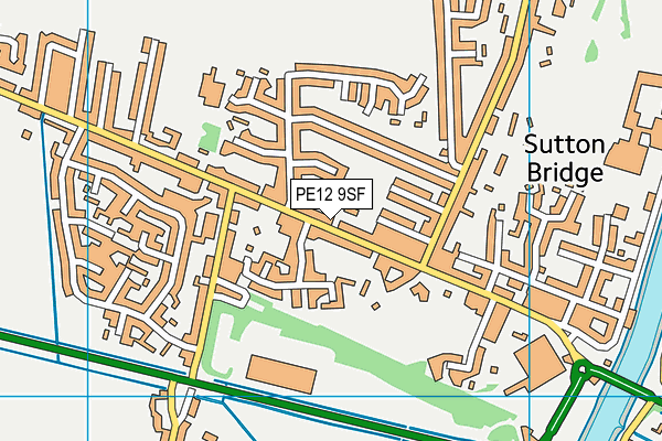 PE12 9SF map - OS VectorMap District (Ordnance Survey) PE12 9SF map - OS VectorMap District (Ordnance Survey)