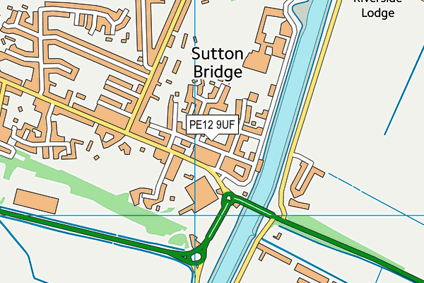 PE12 9UF map - OS VectorMap District (Ordnance Survey) PE12 9UF map - OS VectorMap District (Ordnance Survey)