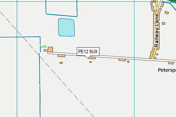 PE12 9UX map - OS VectorMap District (Ordnance Survey) PE12 9UX map - OS VectorMap District (Ordnance Survey)