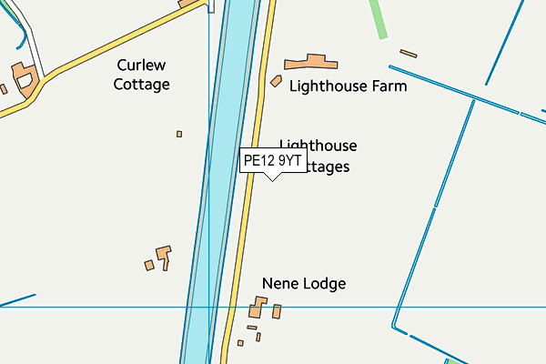 PE12 9YT map - OS VectorMap District (Ordnance Survey) PE12 9YT map - OS VectorMap District (Ordnance Survey)