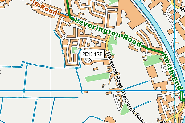 PE13 1RP map - OS VectorMap District (Ordnance Survey) PE13 1RP map - OS VectorMap District (Ordnance Survey)