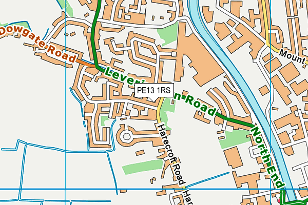 PE13 1RS map - OS VectorMap District (Ordnance Survey) PE13 1RS map - OS VectorMap District (Ordnance Survey)