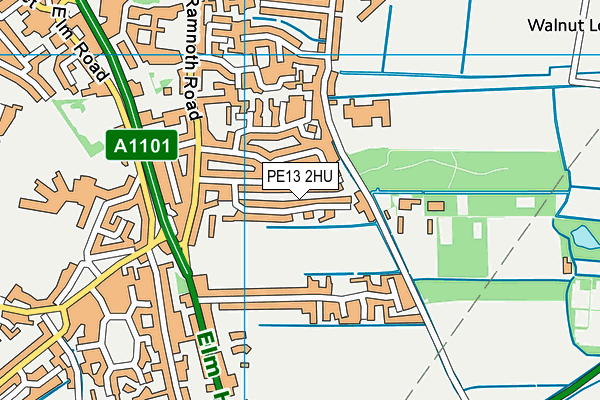 PE13 2HU map - OS VectorMap District (Ordnance Survey) PE13 2HU map - OS VectorMap District (Ordnance Survey)