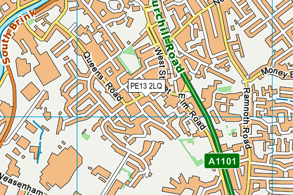PE13 2LQ map - OS VectorMap District (Ordnance Survey) PE13 2LQ map - OS VectorMap District (Ordnance Survey)
