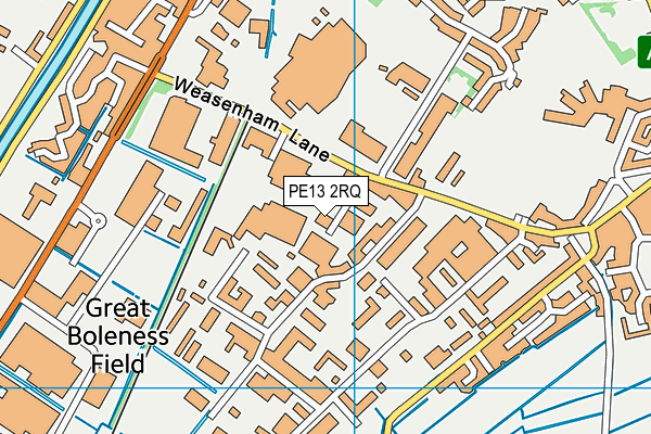 PE13 2RQ map - OS VectorMap District (Ordnance Survey) PE13 2RQ map - OS VectorMap District (Ordnance Survey)