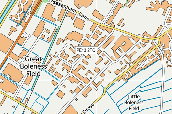 PE13 2TQ map - OS VectorMap District (Ordnance Survey) PE13 2TQ map - OS VectorMap District (Ordnance Survey)