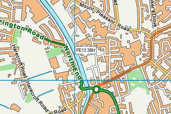 PE13 3BH map - OS VectorMap District (Ordnance Survey) PE13 3BH map - OS VectorMap District (Ordnance Survey)