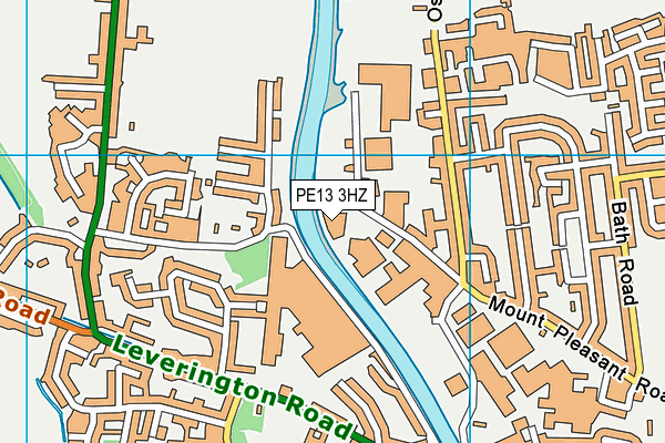 PE13 3HZ map - OS VectorMap District (Ordnance Survey) PE13 3HZ map - OS VectorMap District (Ordnance Survey)