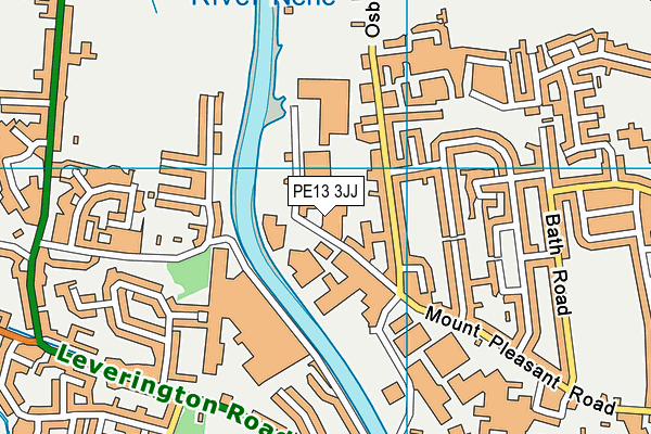 PE13 3JJ map - OS VectorMap District (Ordnance Survey) PE13 3JJ map - OS VectorMap District (Ordnance Survey)