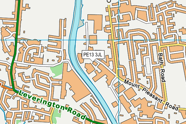 PE13 3JL map - OS VectorMap District (Ordnance Survey) PE13 3JL map - OS VectorMap District (Ordnance Survey)