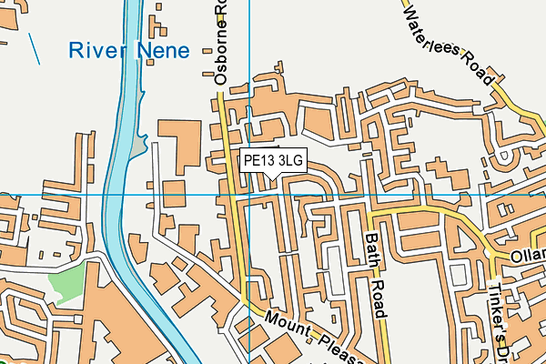 PE13 3LG map - OS VectorMap District (Ordnance Survey) PE13 3LG map - OS VectorMap District (Ordnance Survey)