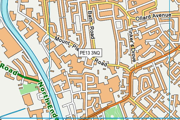 PE13 3NQ map - OS VectorMap District (Ordnance Survey) PE13 3NQ map - OS VectorMap District (Ordnance Survey)