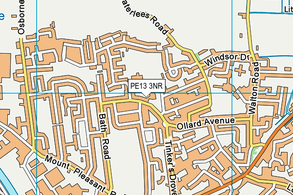 PE13 3NR map - OS VectorMap District (Ordnance Survey) PE13 3NR map - OS VectorMap District (Ordnance Survey)